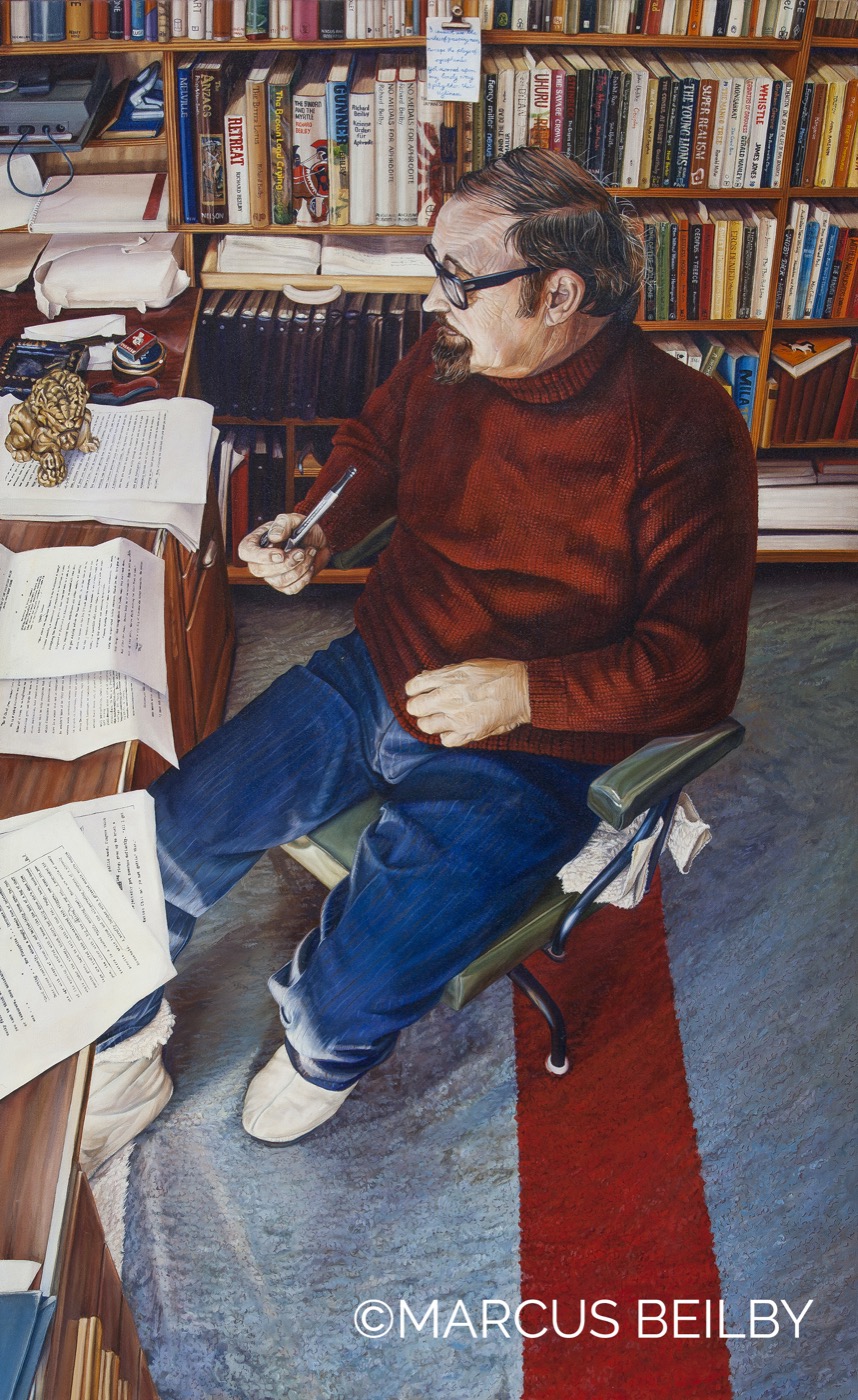 Portrait Richard Beilby, a portrait painting by Australian realist Marcus Beilby